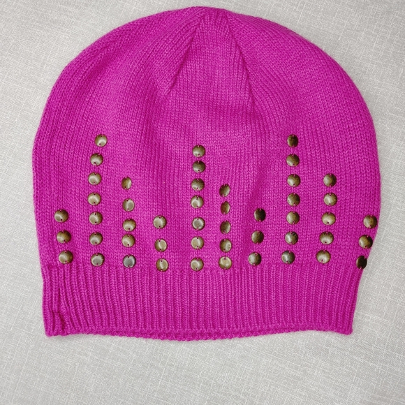 MOSSIMO STUDDED KNIT HAT, Purple - Picture 4 of 5